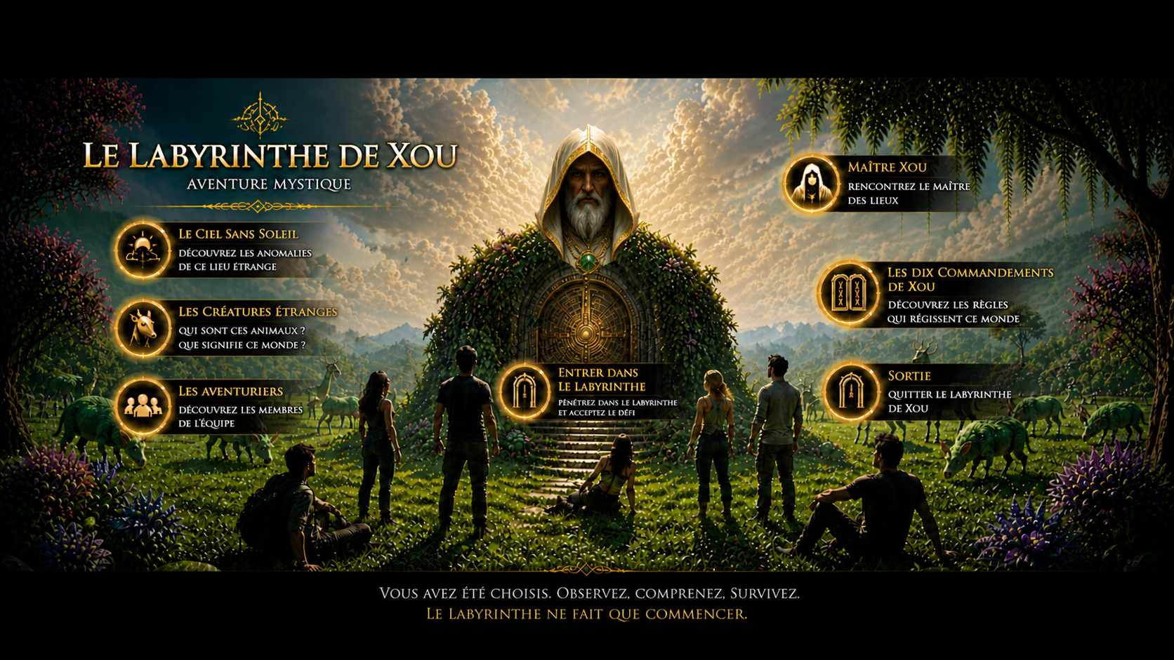 Accueil du Labyrinthe de Xou